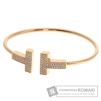 TIFFANY&Co. TWire Wide Large Bracelet K18 Pink Gold Ladies [Used]
