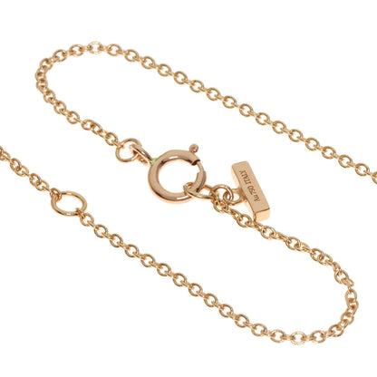 TIFFANY&Co. T TWO Turquoise Diamond Necklace K18 Pink Gold Ladies [Used]