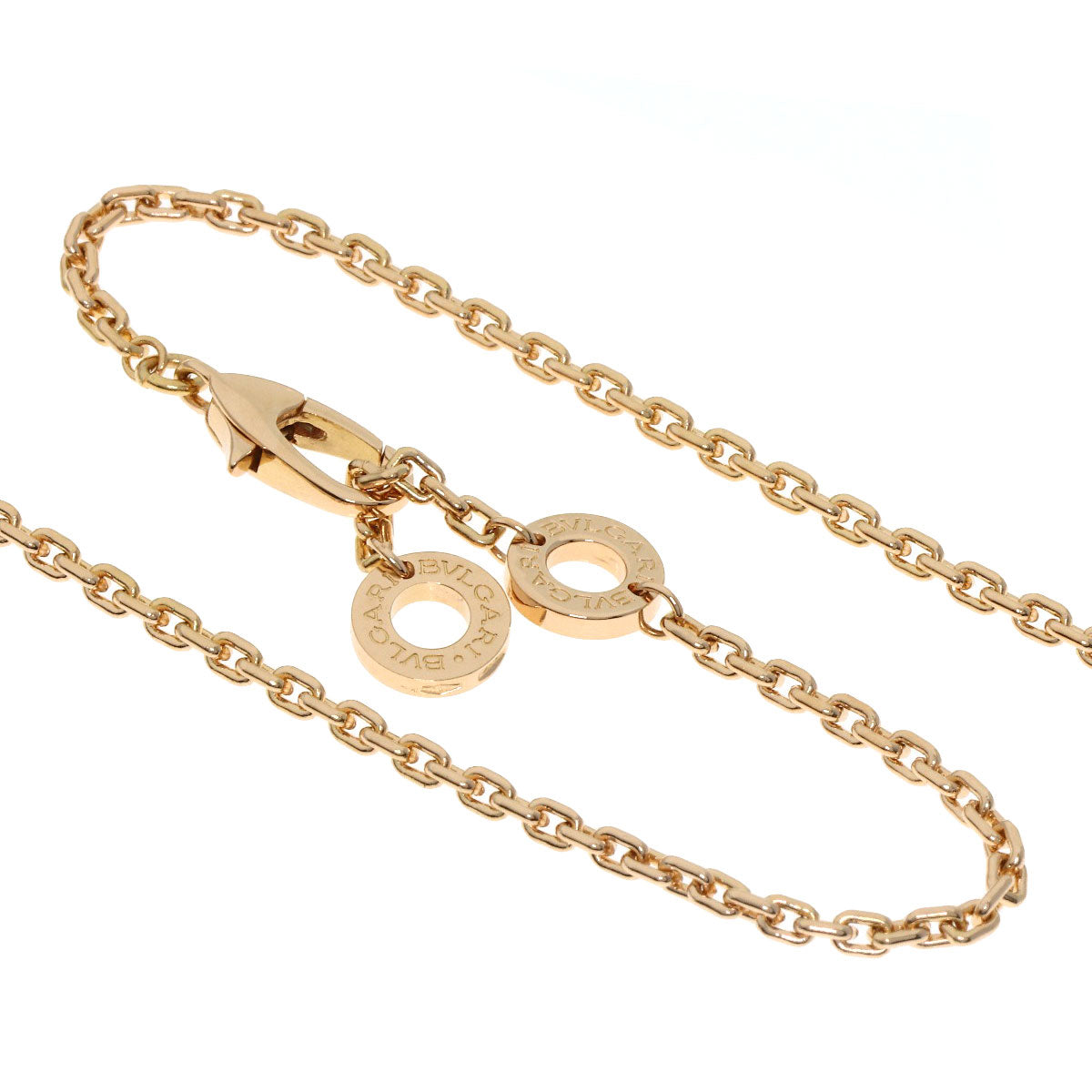 BVLGARI Serpenti Malachite Diamond Necklace K18 Pink Gold Ladies [Used]