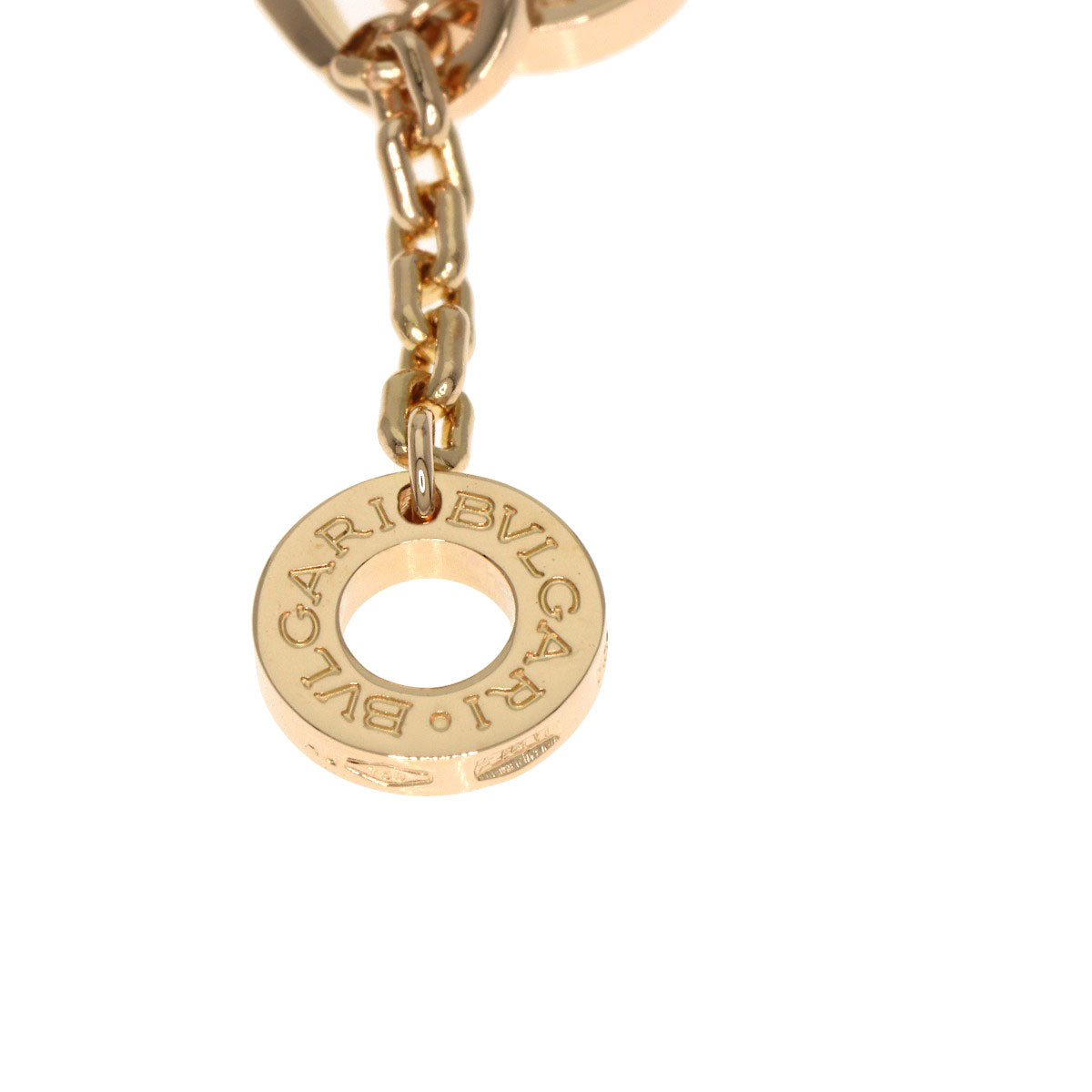 BVLGARI Serpenti Malachite Diamond Necklace K18 Pink Gold Ladies [Used]