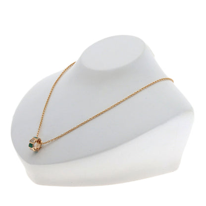 BVLGARI Serpenti Malachite Diamond Necklace K18 Pink Gold Ladies [Used]