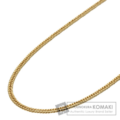 Curb chain Kihei W6 side Necklace K18 Yellow Gold 9.2g　Ladies