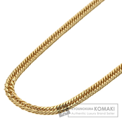 Curb chain Kihei W6 side Necklace K18 Yellow Gold 20.3g　Ladies