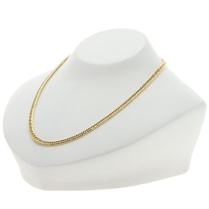 Curb chain Kihei W6 side Necklace K18 Yellow Gold 20.3g　Ladies