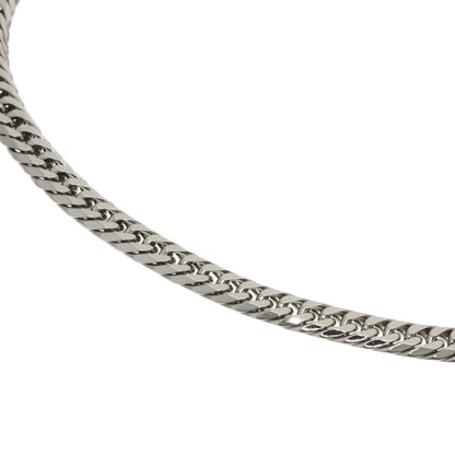 Curb chain Kihei 6 sides Bracelet Platinum PT850 24.8g　mens