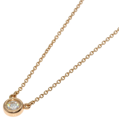 TIFFANY&Co. By The Yard 1P Diamond Necklace K18 Pink Gold Ladies [Used]