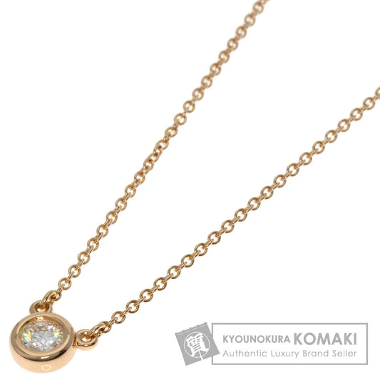 TIFFANY&Co. By The Yard 1P Diamond Necklace K18 Pink Gold Ladies [Used]