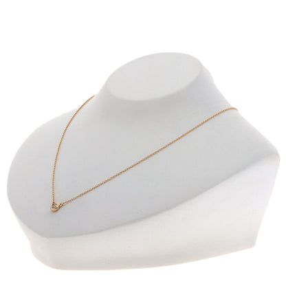 TIFFANY&Co. By The Yard 1P Diamond Necklace K18 Pink Gold Ladies [Used]