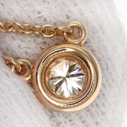 TIFFANY&Co. By The Yard 1P Diamond Necklace K18 Pink Gold Ladies [Used]