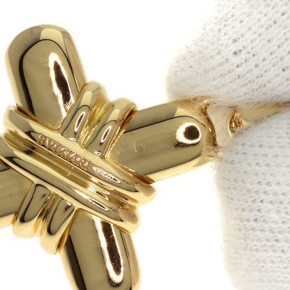 BVLGARI Latin Cross Pendant top K18 Yellow Gold Ladies [Used]