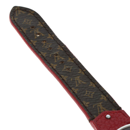 LOUIS VUITTON Tambour chronograph Watches Q1321 Stainless Steel/Leather Ladies