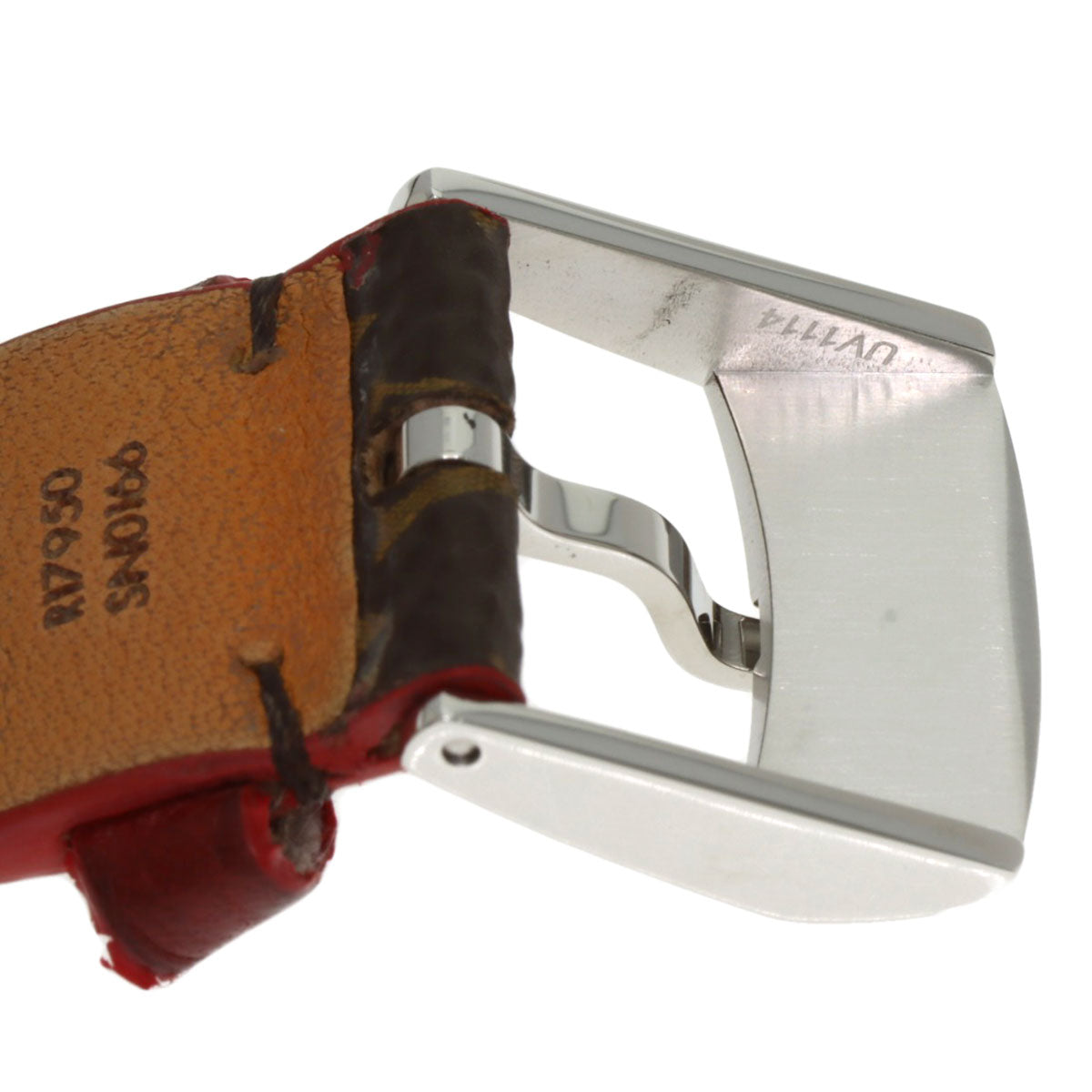 LOUIS VUITTON Tambour chronograph Watches Q1321 Stainless Steel/Leather Ladies