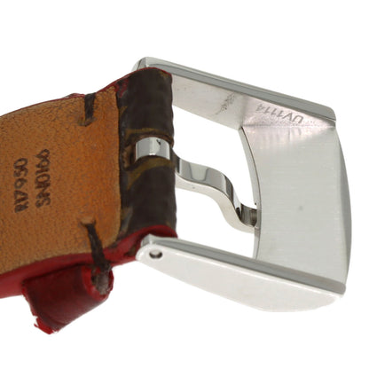 LOUIS VUITTON Tambour chronograph Watches Q1321 Stainless Steel/Leather Ladies