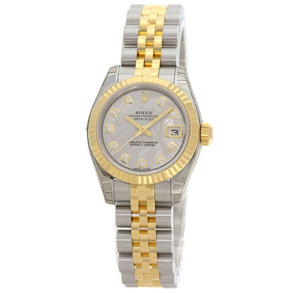 ROLEX DATEJUST 10P Diamond Watches 179173G Stainless Steel/SSxK18YG Ladies