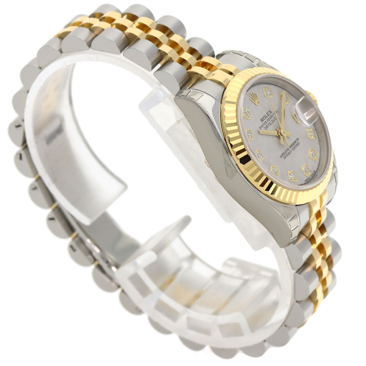 ROLEX DATEJUST 10P Diamond Watches 179173G Stainless Steel/SSxK18YG Ladies