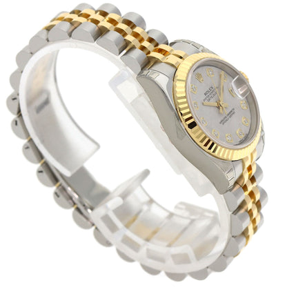 ROLEX DATEJUST 10P Diamond Watches 179173G Stainless Steel/SSxK18YG Ladies