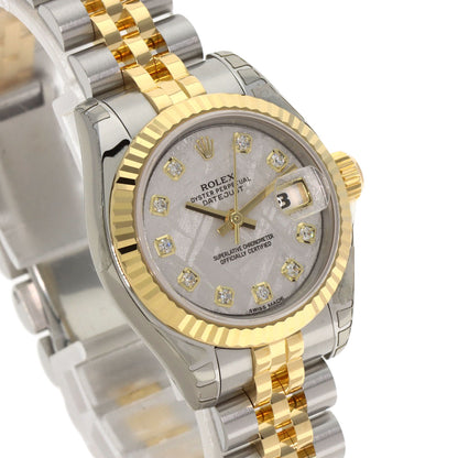 ROLEX DATEJUST 10P Diamond Watches 179173G Stainless Steel/SSxK18YG Ladies