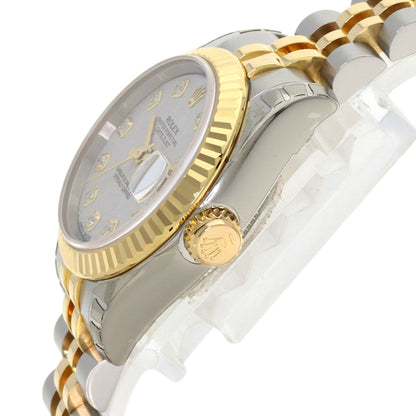 ROLEX DATEJUST 10P Diamond Watches 179173G Stainless Steel/SSxK18YG Ladies