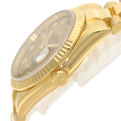 ROLEX Day Date 10P Diamond Watches 118238A K18 Yellow Gold/18K Yellow Gold mens
