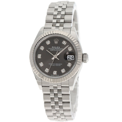 ROLEX Datejust 10P Diamond Dark Grey Watches 279174G Stainless Steel/Stainless Steel Ladies