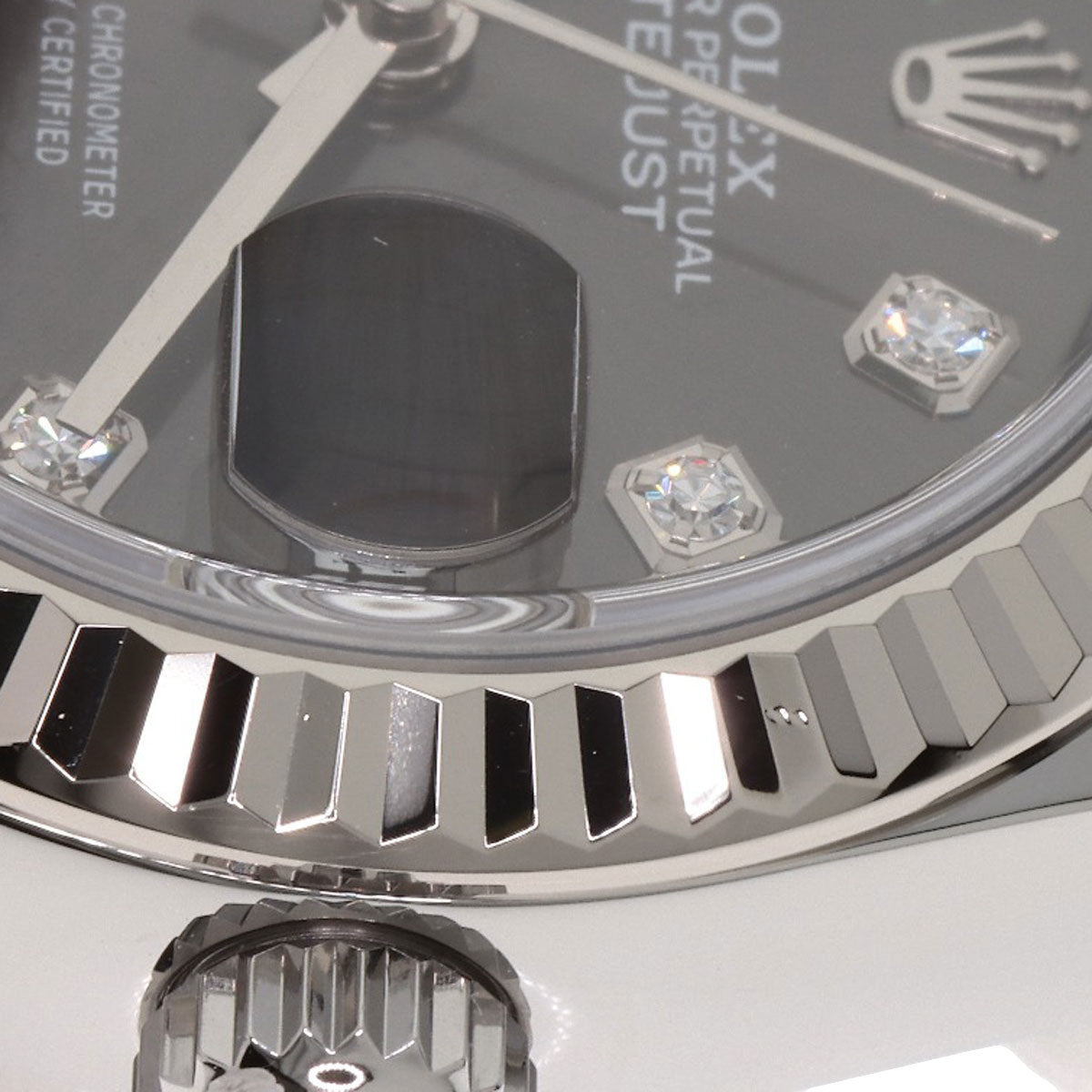 ROLEX Datejust 10P Diamond Dark Grey Watches 279174G Stainless Steel/Stainless Steel Ladies