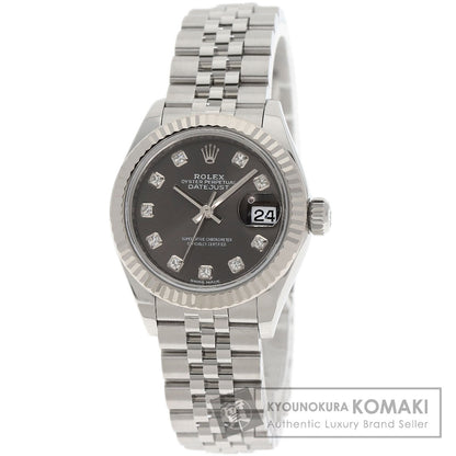 ROLEX Datejust 10P Diamond Dark Grey Watches 279174G Stainless Steel/Stainless Steel Ladies