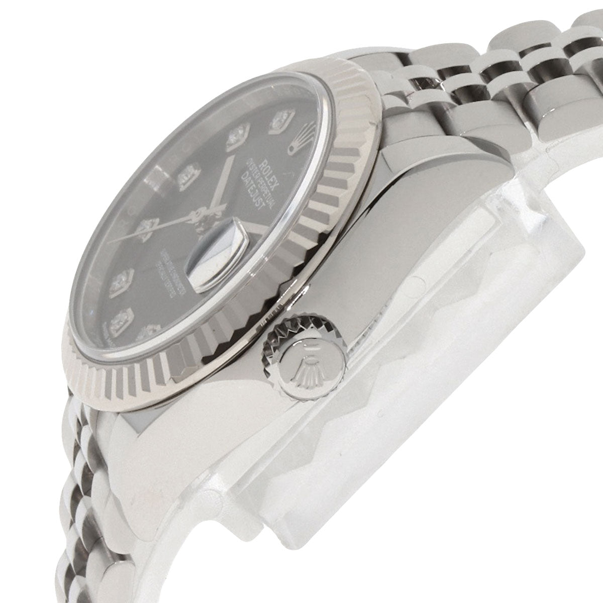 ROLEX Datejust 10P Diamond Dark Grey Watches 279174G Stainless Steel/Stainless Steel Ladies