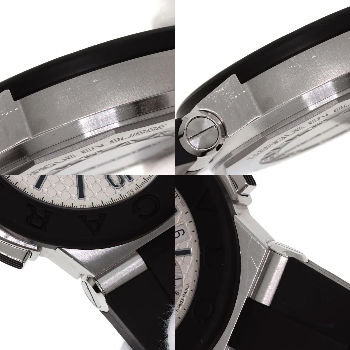 BVLGARI Diagono Chronograph Watches DG42SVCH Stainless Steel/Rubber mens