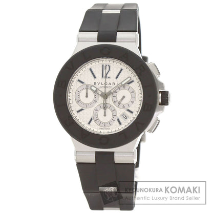 BVLGARI Diagono Chronograph Watches DG42SVCH Stainless Steel/Rubber mens