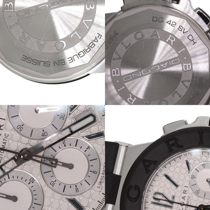 BVLGARI Diagono Chronograph Watches DG42SVCH Stainless Steel/Rubber mens