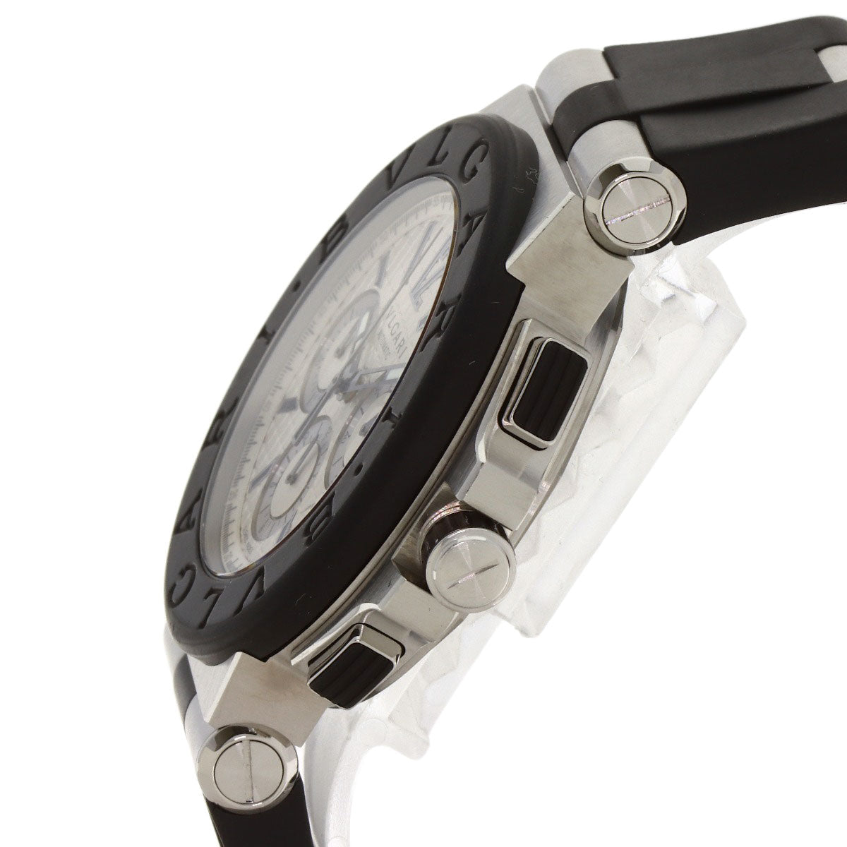 BVLGARI Diagono Chronograph Watches DG42SVCH Stainless Steel/Rubber mens