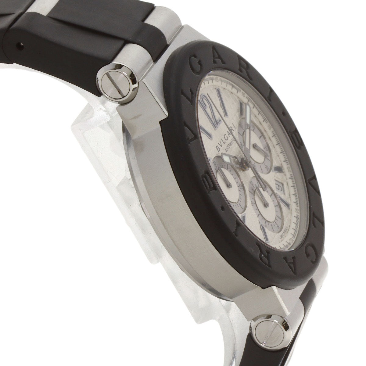 BVLGARI Diagono Chronograph Watches DG42SVCH Stainless Steel/Rubber mens