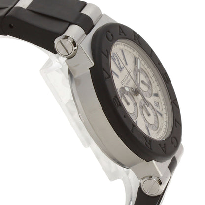 BVLGARI Diagono Chronograph Watches DG42SVCH Stainless Steel/Rubber mens