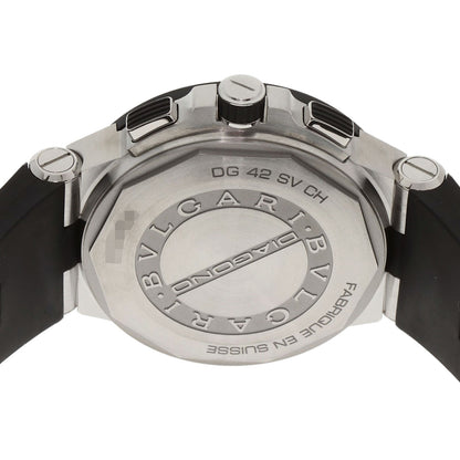 BVLGARI Diagono Chronograph Watches DG42SVCH Stainless Steel/Rubber mens