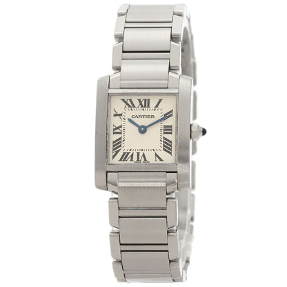 CARTIER Tank francaise SM Watches W51008Q3 Stainless Steel/Stainless Steel Ladies