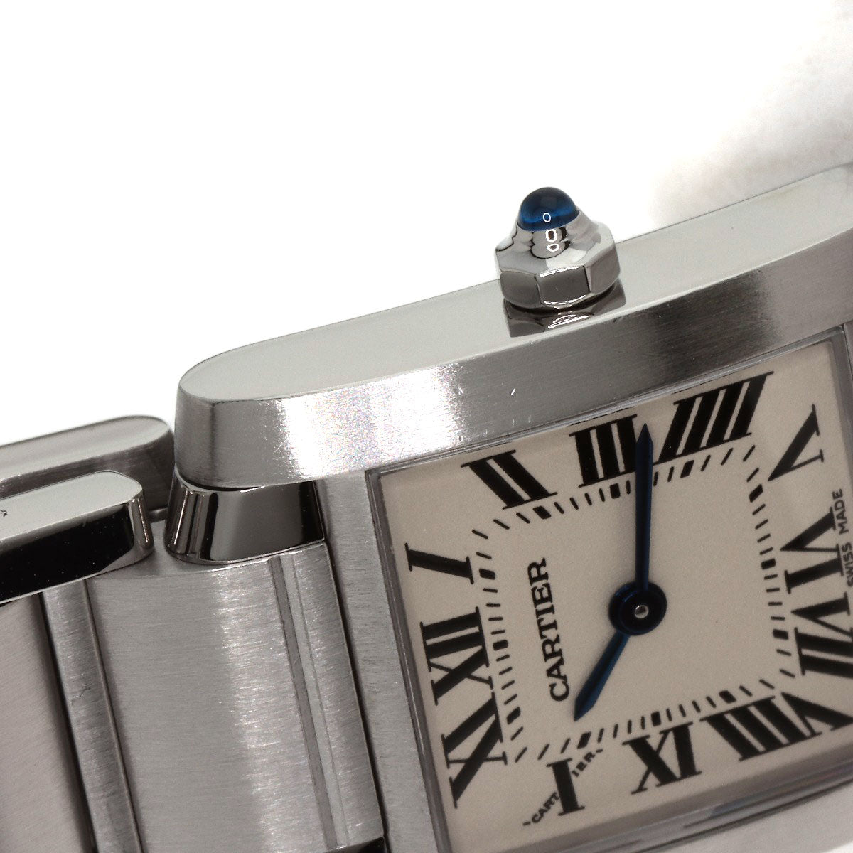 CARTIER Tank francaise SM Watches W51008Q3 Stainless Steel/Stainless Steel Ladies