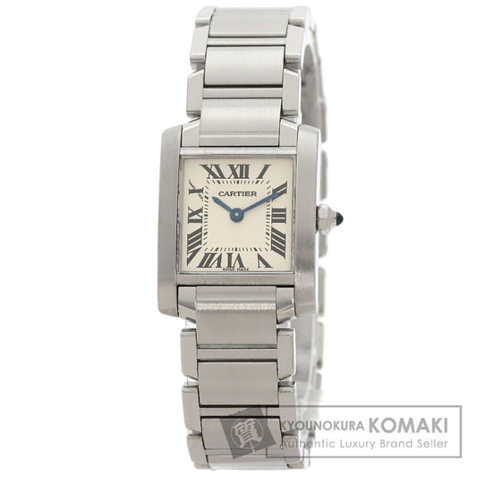 CARTIER Tank francaise SM Watches W51008Q3 Stainless Steel/Stainless Steel Ladies