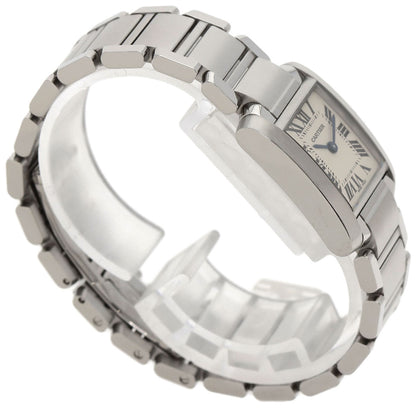 CARTIER Tank francaise SM Watches W51008Q3 Stainless Steel/Stainless Steel Ladies