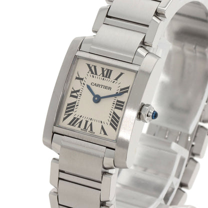 CARTIER Tank francaise SM Watches W51008Q3 Stainless Steel/Stainless Steel Ladies