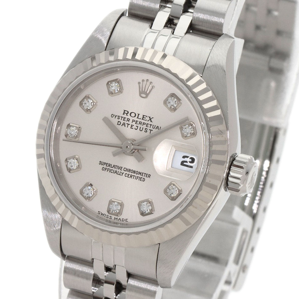 ROLEX DATEJUST 10P Diamond Watches 79174 Stainless Steel/Stainless Steel Ladies