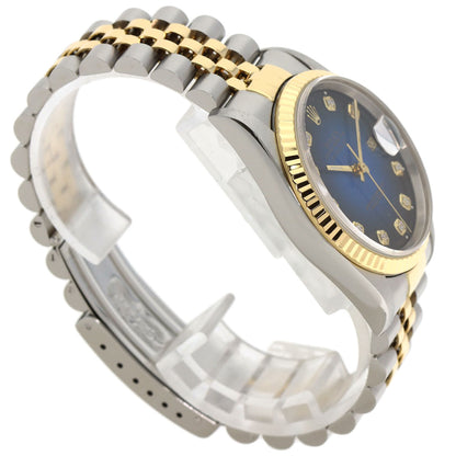 ROLEX Datejust 10P Diamond Blue Gradation Watches 16233G Stainless Steel/SSxK18YG mens