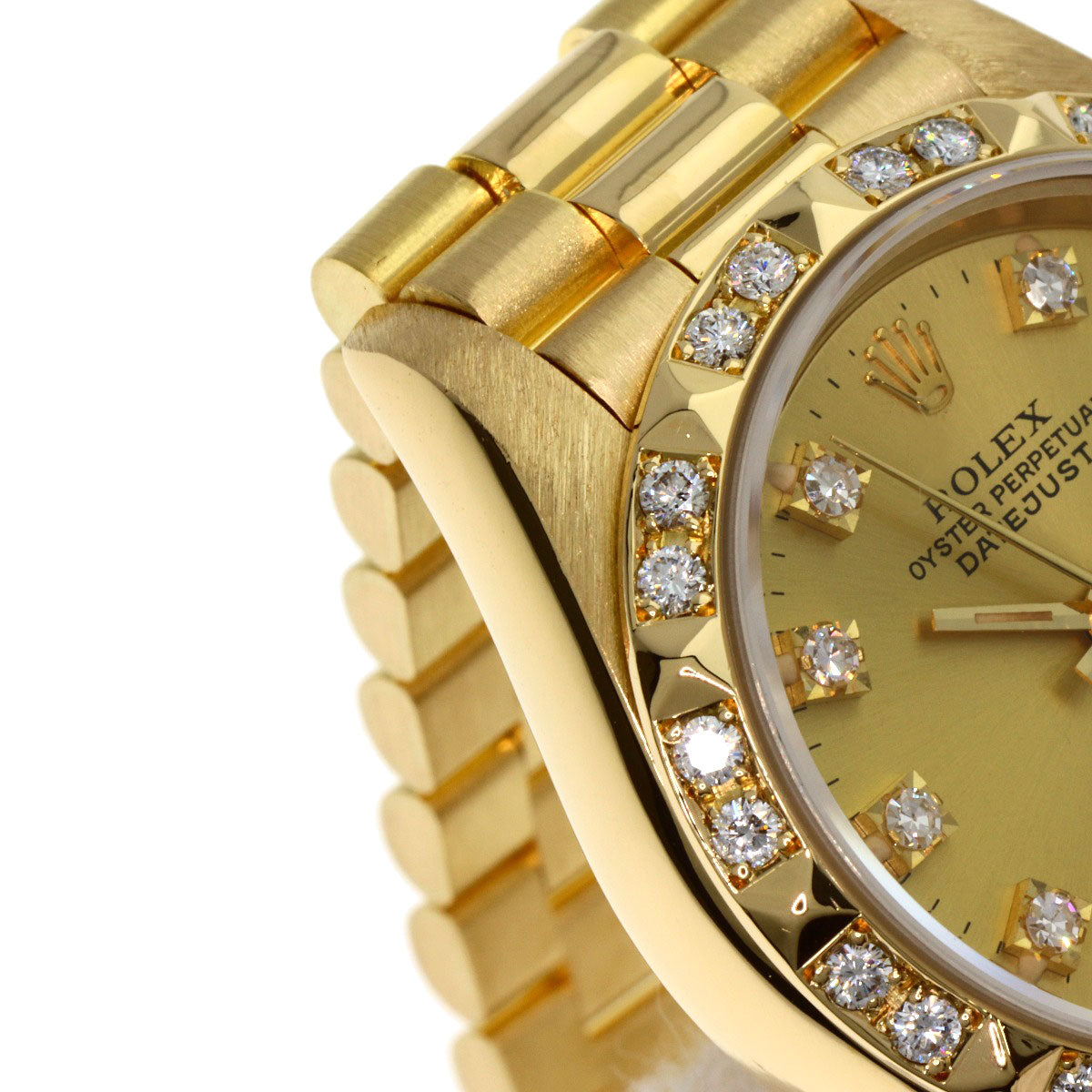 ROLEX Datejust 10P Bezel Diamond Watches 69258G K18 Yellow Gold/18K Yellow Gold Ladies
