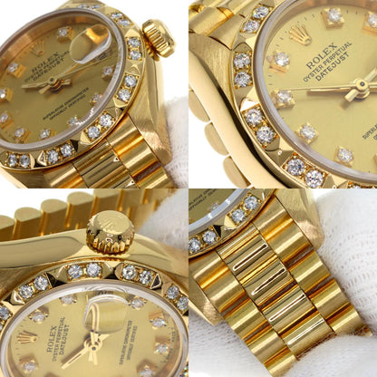ROLEX Datejust 10P Bezel Diamond Watches 69258G K18 Yellow Gold/18K Yellow Gold Ladies