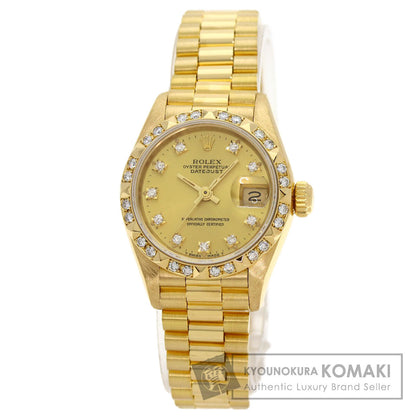 ROLEX Datejust 10P Bezel Diamond Watches 69258G K18 Yellow Gold/18K Yellow Gold Ladies