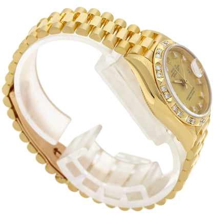 ROLEX Datejust 10P Bezel Diamond Watches 69258G K18 Yellow Gold/18K Yellow Gold Ladies