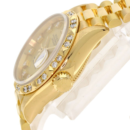 ROLEX Datejust 10P Bezel Diamond Watches 69258G K18 Yellow Gold/18K Yellow Gold Ladies