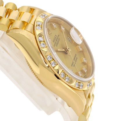 ROLEX Datejust 10P Bezel Diamond Watches 69258G K18 Yellow Gold/18K Yellow Gold Ladies