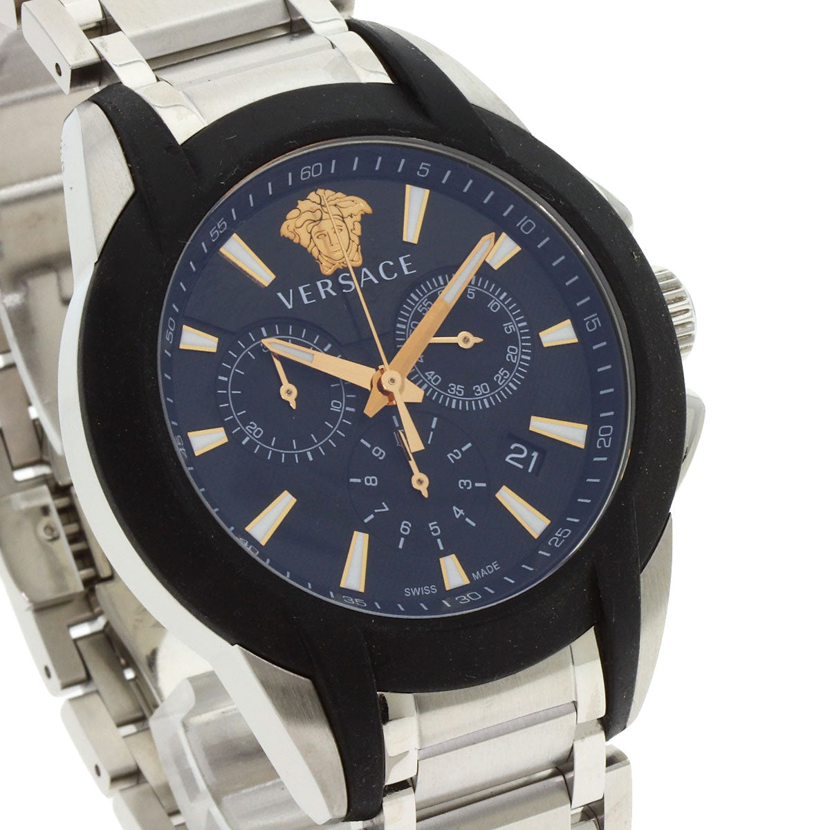 VERSACE Medusa Chronograph Watches VEM8 Stainless Steel/Stainless Steel mens