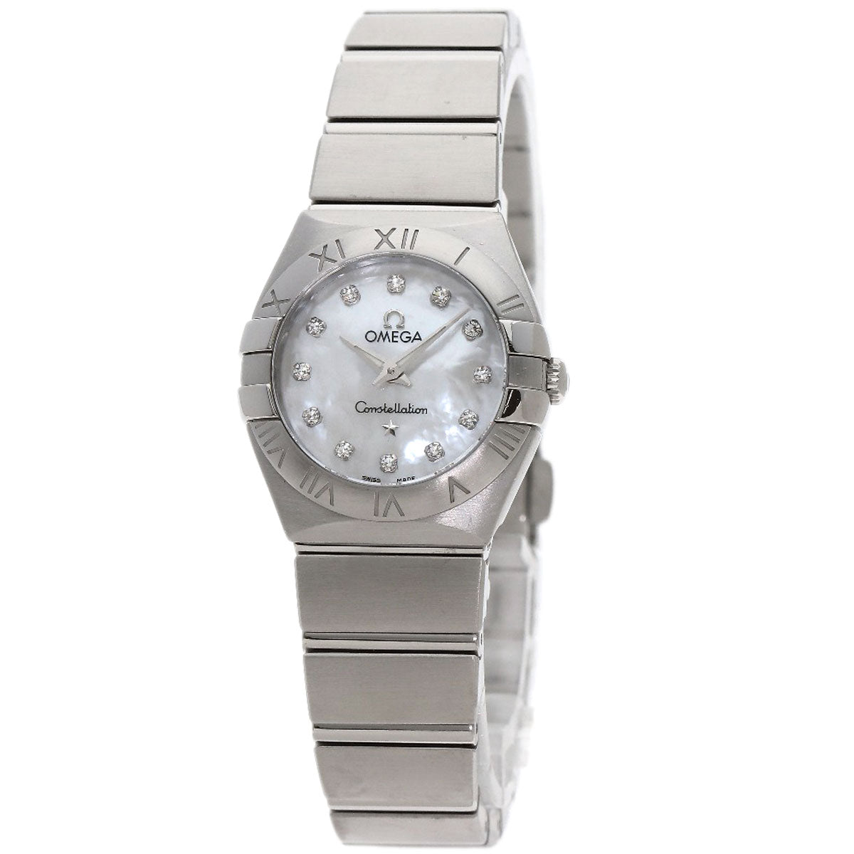 OMEGA Constellation Blush 12P Diamond Watches 123.10.24.60.55.001 Stainless Steel/Stainless Steel Ladies