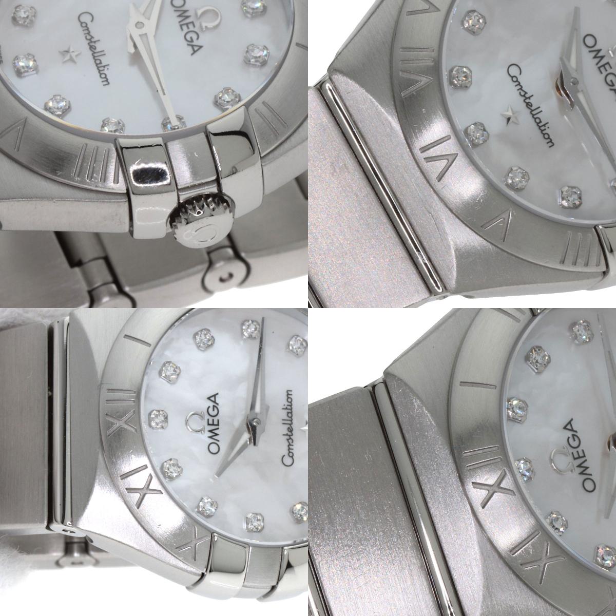 OMEGA Constellation Blush 12P Diamond Watches 123.10.24.60.55.001 Stainless Steel/Stainless Steel Ladies